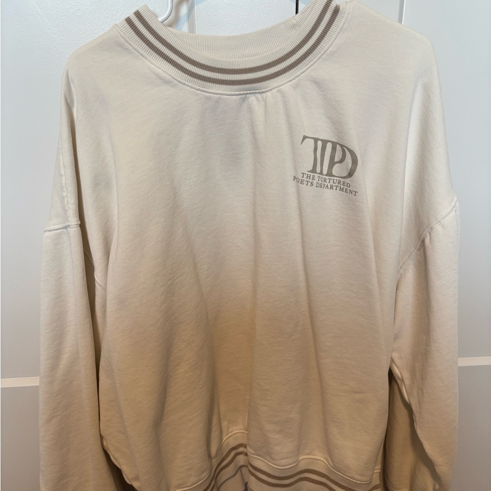 Taylor Swift TTPD sweatshirt.